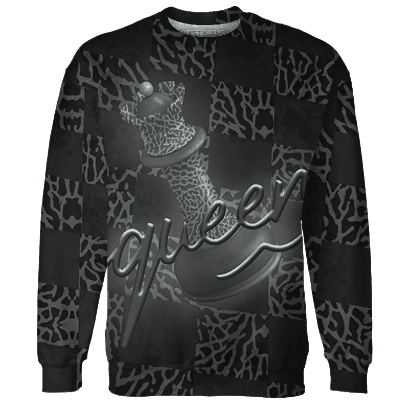 NastyJamz Fear Pack 3s Sweatshirt Match Black Queen 3D