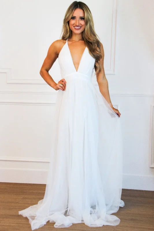 Forever Love Maxi Dress: White