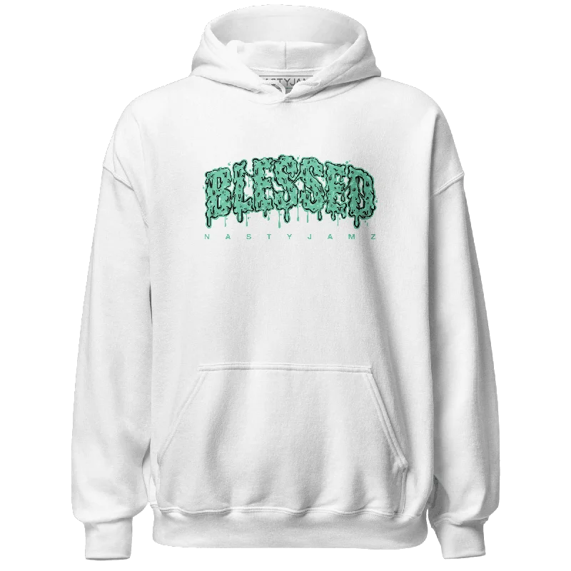 NastyJamz High OG Green Glow 1s Hoodie Match Blessed Text