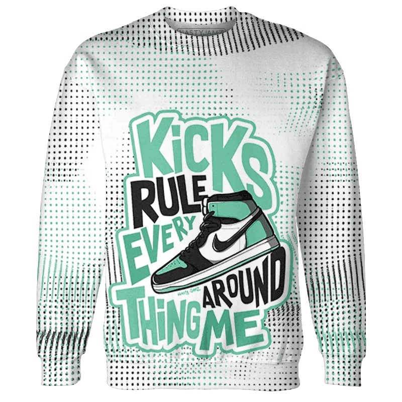 NastyJamz High OG Green Glow 1s Sweatshirt Match Kicks Rule 3D All-Over Print