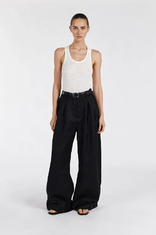 HOLDEN BLACK LINEN PANT