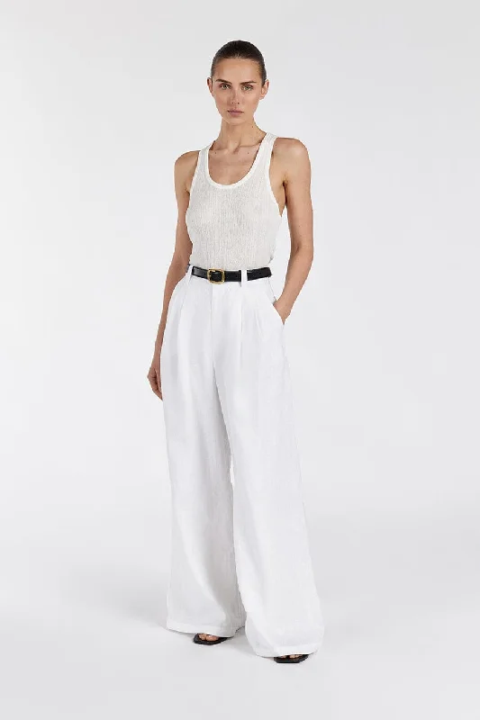 HOLDEN WHITE LINEN PANT