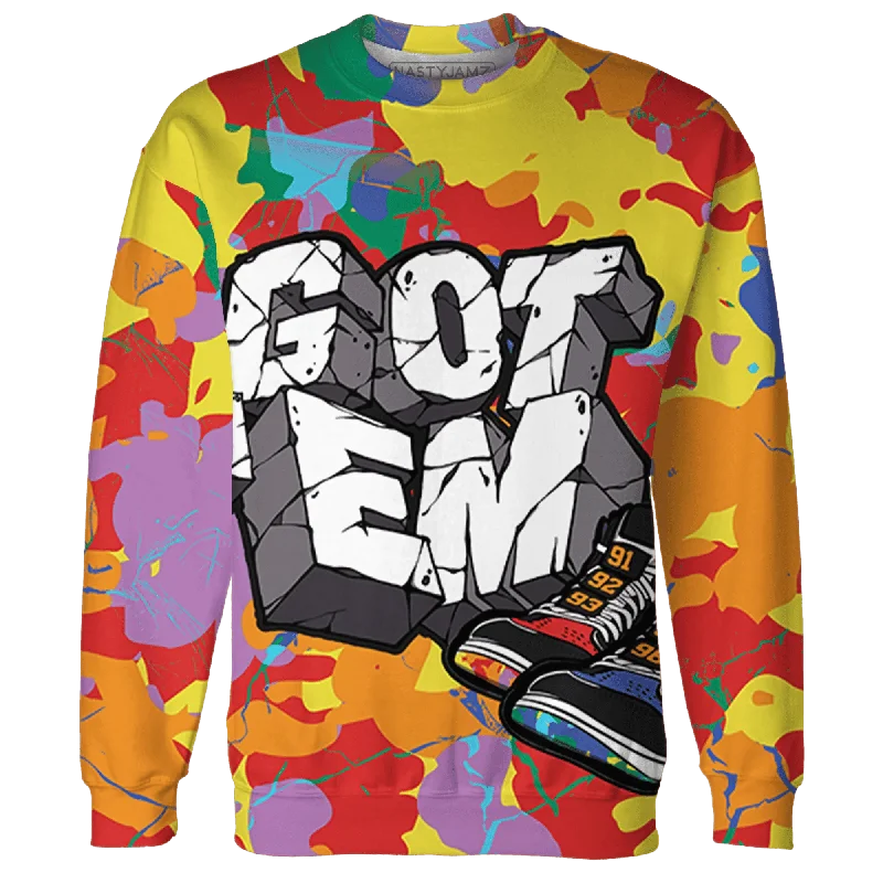 NastyJamz Mid GS Six Championships 1s Sweatshirt Match Got Em 3D All-Over Print