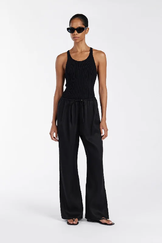 NALA BLACK ELASTIC WAIST PANT