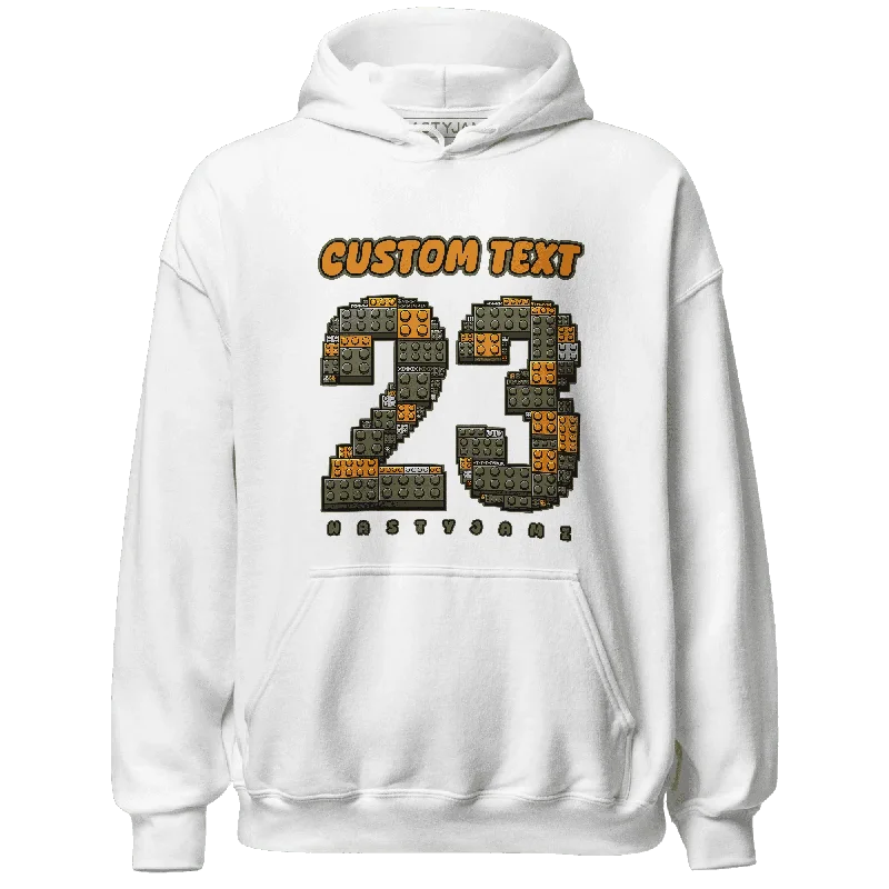 NastyJamz Olive 5s Hoodie Match Number 23 Custom Text