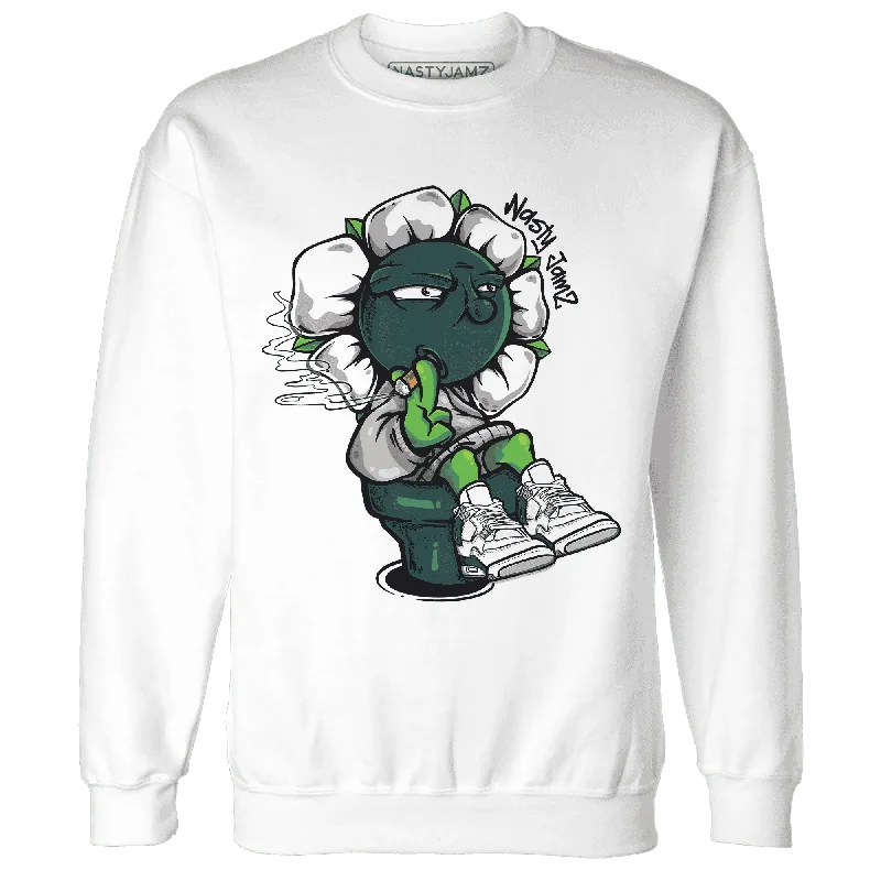 NastyJamz Oxidized Green 4s Sweatshirt Match Rebel Bloom