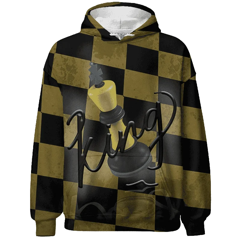 NastyJamz Thunder 4s Hoodie Match Black King 3D