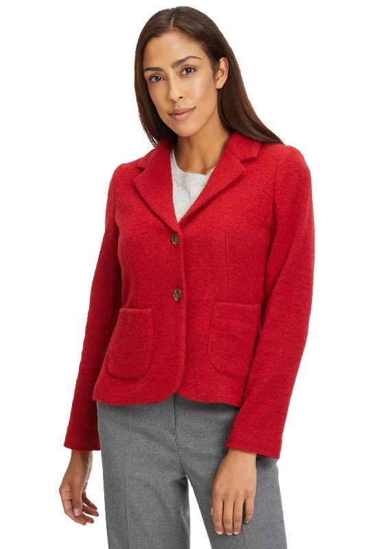 Betty Barclay Wool Blend Short Jacket, Red