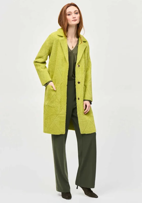 Joseph Ribkoff Faux Fur Jacket, Wasabi Green