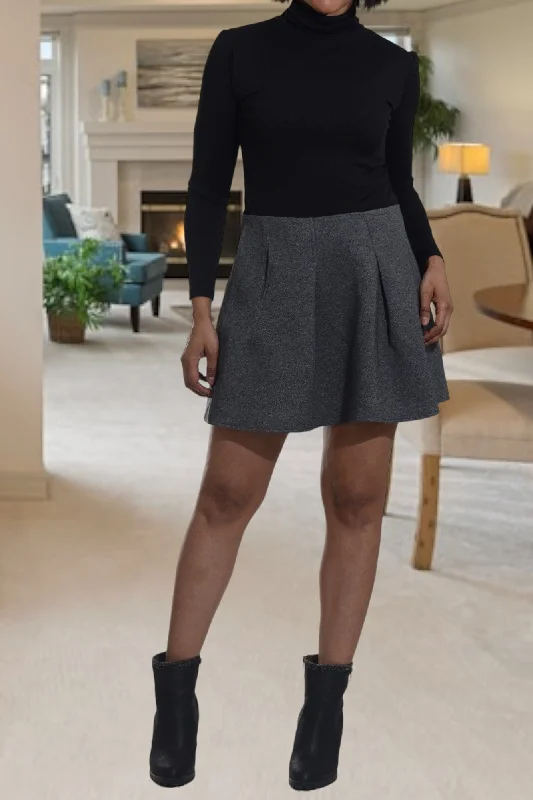 Dark Grey Stretch Skirt