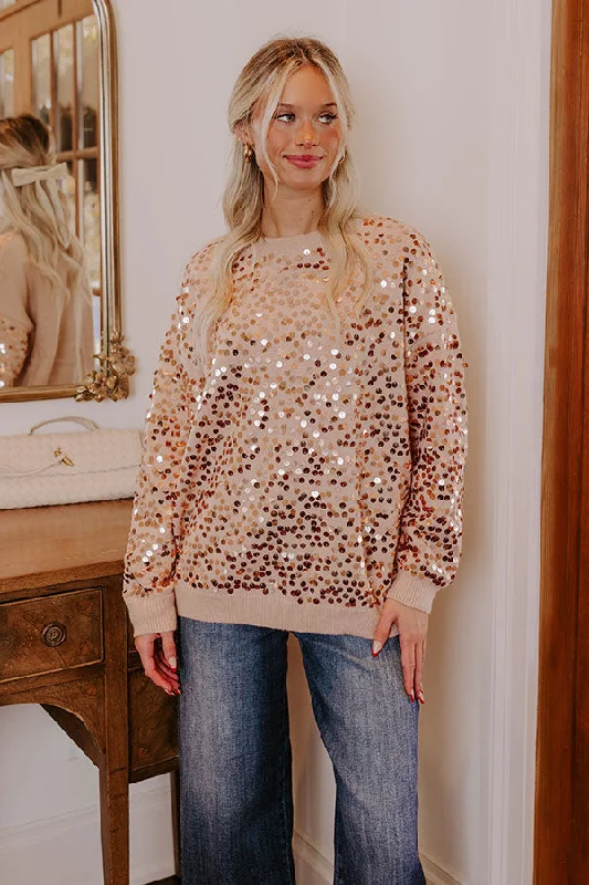 Shine On Knit Sequin Sweater